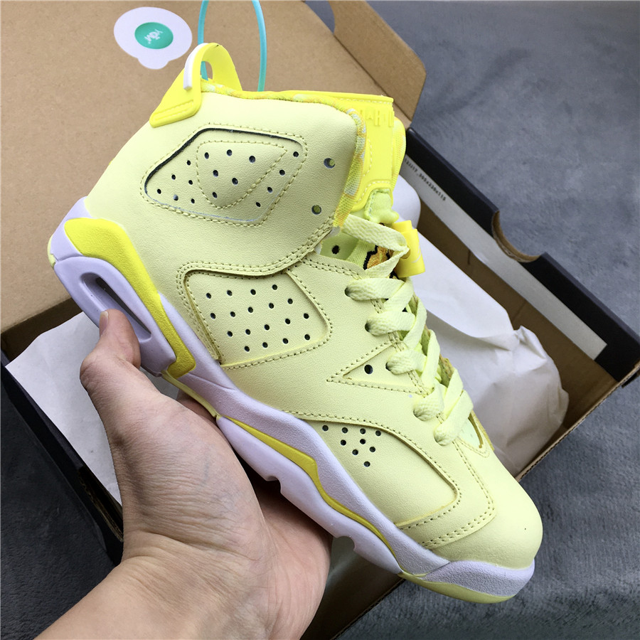 2020 Air Jordan 6 GS Floral Shoes